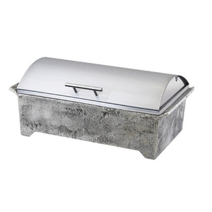Cal-Mil 4001 Full Size Chafing Dish with Hinged Lid & Chafing Fuel Heat