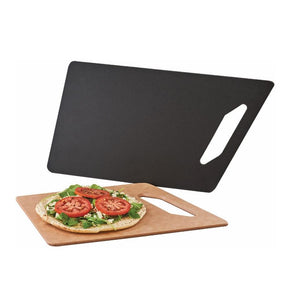 Cal-Mil 4002-812-13 Rectangular Angled Serving Board with Handle - 12"W, Fiberesin, Black