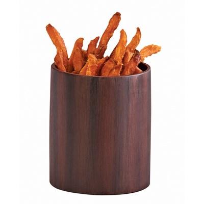 Cal-Mil 4003-4 3.75" Round Serving Jar - Resin, Dark Wood