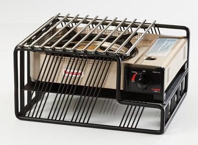 Cal-Mil 4109-13 Portland Butane Stove Frame Only - 13"W X 14"D X 7.5"H, Wire, Black