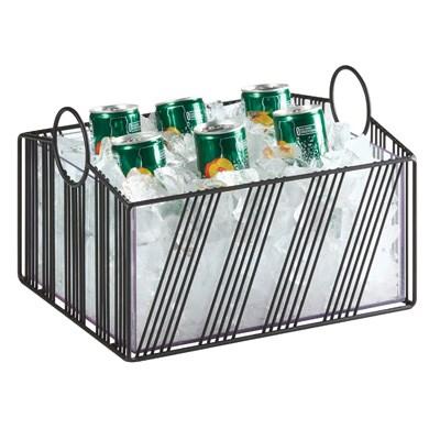 Cal-Mil 41115-10-13 Portland Ice Housing with Plastic Pan - 12.8"W, Wire, Black
