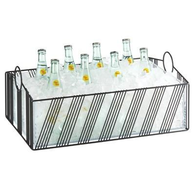 Cal-Mil 41115-12-13 Portland Ice Housing with Plastic Pan - 21"W, Wire, Black