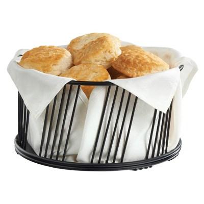 Cal-Mil 4114-10-13 Portland 10.5"D Round Basket - Wire, Black
