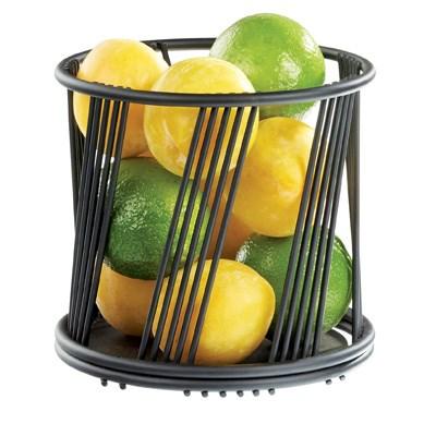 Cal-Mil 4114-6-13 Portland 6" Round Basket - Wire, Black