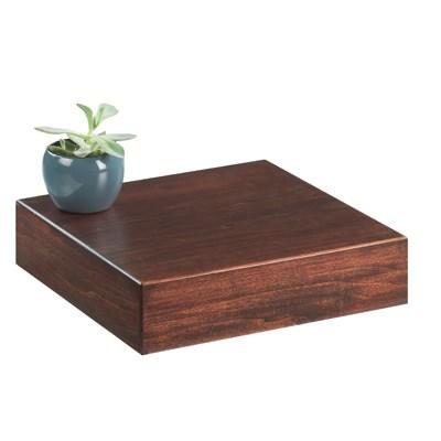 Cal-Mil 432-3-78 Mid-Century 12" Square Walnut Wood Riser