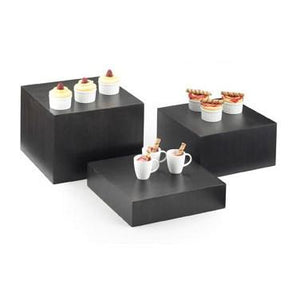 Cal-Mil 432-6-96 Midnight Cube Riser - 12" X 12" X 6", Bamboo