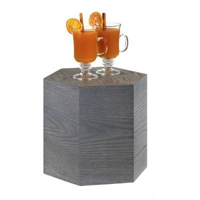 Cal-Mil 435-11-83 Ashwood Hexagon Oak Wood Riser - 12" X 11"