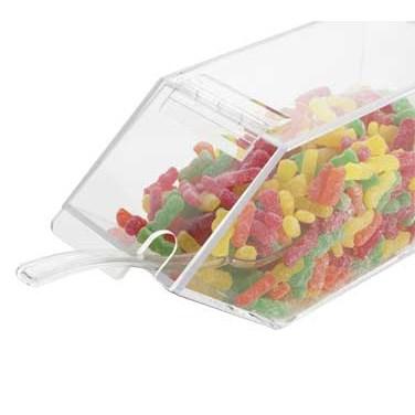 Cal-Mil 492-N Classic Topping Bin, 5.5"H, Notch, Clear Acrylic