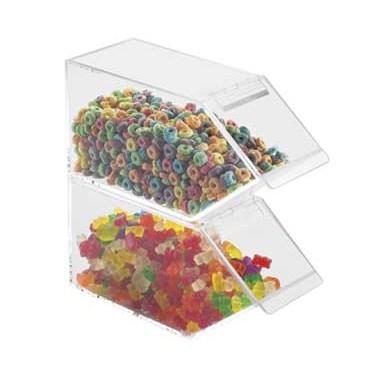 Cal-Mil 492 Classic Topping Bin, 5.5"H, Clear Acrylic