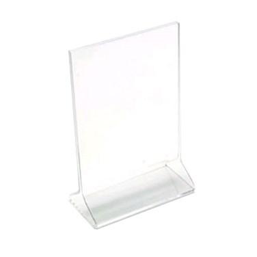 Cal-Mil 532 Tabletop Menu Card Holder - 4" X 6"H, Clear Acrylic
