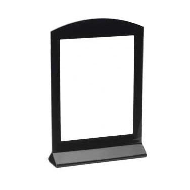 Cal-Mil 654 Classic Cardholder Frame, 4"W X 6"H, Arched, Acrylic, Black