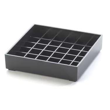 Cal-Mil 681-4-13 Classic Drip Tray, 4" X 4", Square, Black
