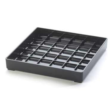Cal-Mil 681-6-13 Classic Drip Tray, 6" X 6", Square, Black