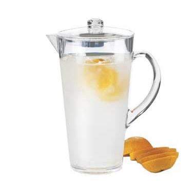 Cal-Mil 682 Plastic Pitcher, 2L, 9" Diameter X 10"H