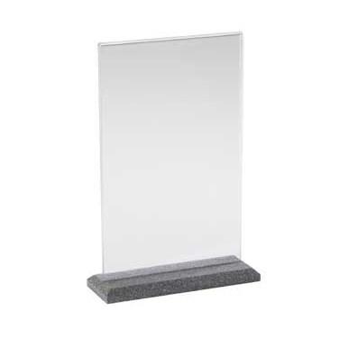 Cal-Mil 695-17 Tabletop Menu Card Holder - 8.5" X 11", Black Pearl