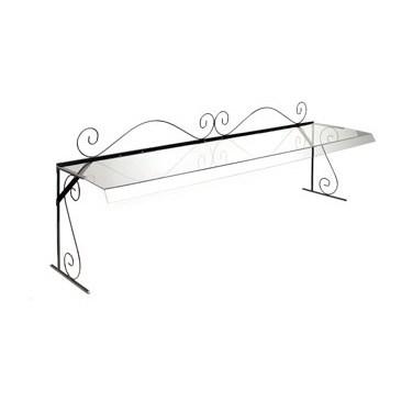Cal-Mil 710-6 72" Portable Buffet Sneezeguard with Wire Frame & Acrylic Guard