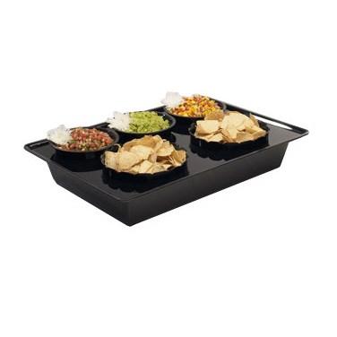 Cal-Mil 728-13 Acrylic Food Station - 26" x 18" x 4", Black