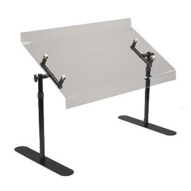Cal-Mil 751-4 48" Portable Acrylic Sneeze Guard with Metal Frame