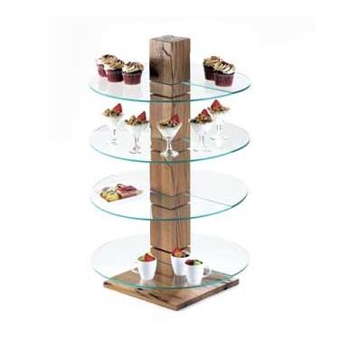 Cal-Mil 791-99 Reclaimed Wood Pillar Riser - 32.5" High