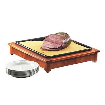 Cal-Mil 810-52 Carving Station with 18 X 22" Cutting Board & Drip Tray, Dark Wood