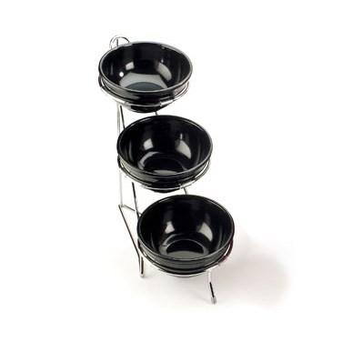 Cal-Mil C1223-10 3 Tier Display Stand - 10"W X 18"D X 18"H, Chrome