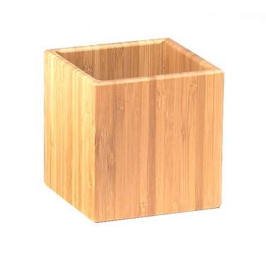 Cal-Mil C4X4-60 4" Square Jar, Bamboo