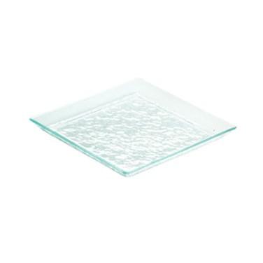 Cal-Mil GL252-43 10.5" Square Glacier Diamond Platter, Clear Acrylic