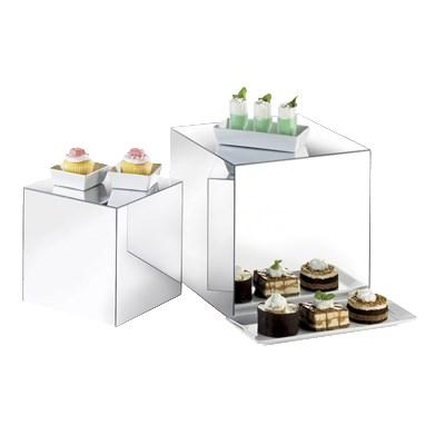 Cal-Mil MC708 Mirror Display Riser Cube - 8", Acrylic, Clear