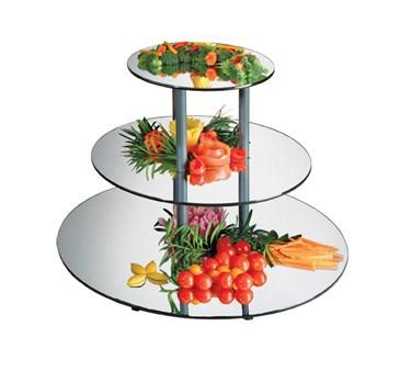 Cal-Mil MT240 24" X 18.75"Round 3 Tier Mirror Riser