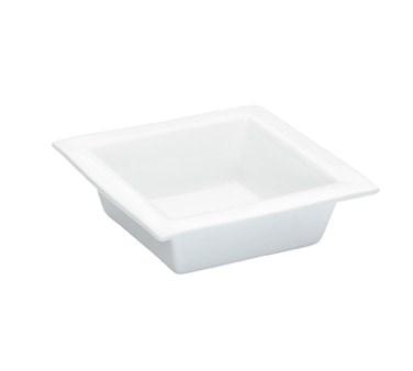 Cal-Mil PP351 Wide Edge Square Porcelain Bowl - 10" X 10" X 3"