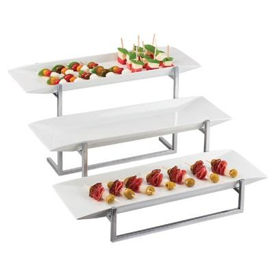 Cal-Mil SR3661-49 Three Tier Display with Three Melamine Platters