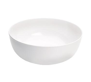 Cal-Mil SR852 15" Round Melamine Bowl - 11 Qt., Sierra, White