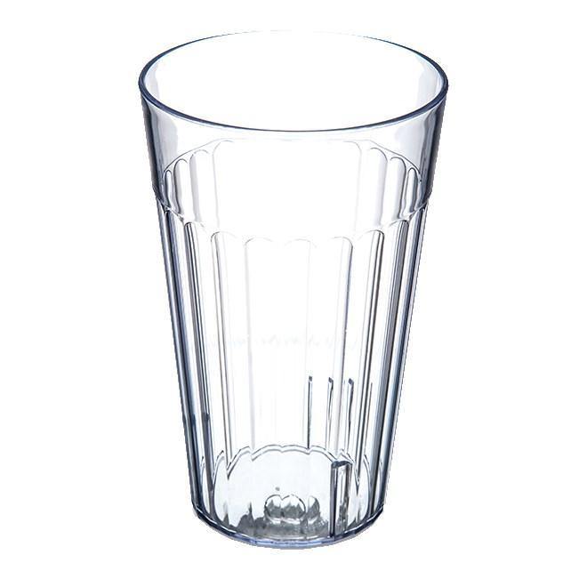 Carlisle 013207 Bistro Tumbler, 32 Oz, Fluted, Clear