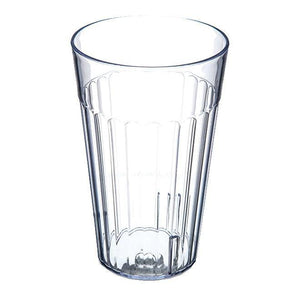 Carlisle 013207 Bistro Tumbler, 32 Oz, Fluted, Clear