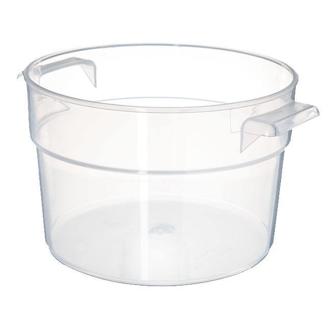 Carlisle 020530 Bain Marie 2 Qt. Round Food Storage Container, Translucent Polypropylene