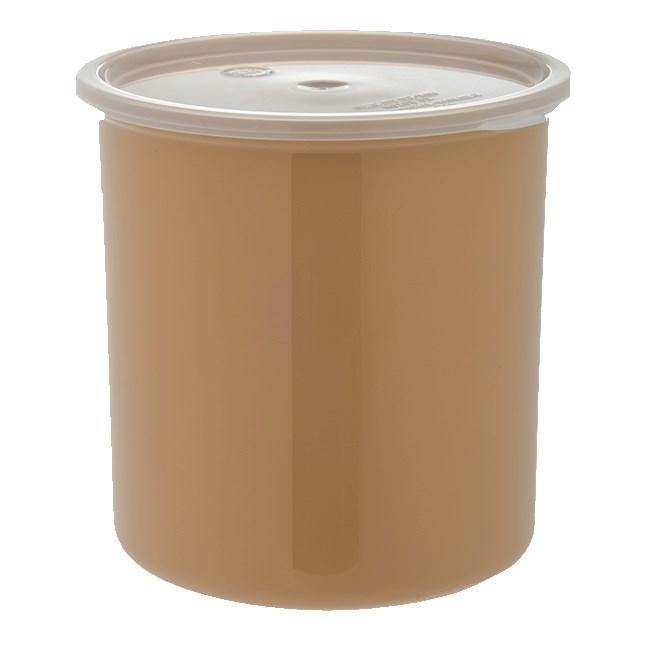 Carlisle 030206 2.7 Qt Classic Crock, Snapon Lid, Beige