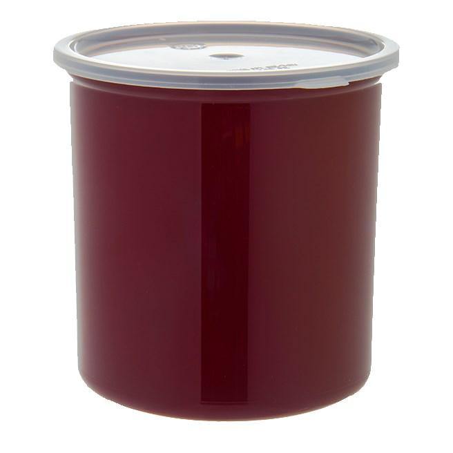Carlisle 034201 2.7 Qt. Brown Poly-Tuf Round Crock with Lid