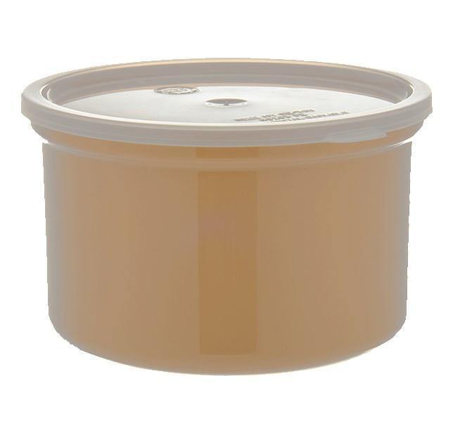 Carlisle 034306 1.5 Qt. Beige Poly-Tuf Round Crock with Lid