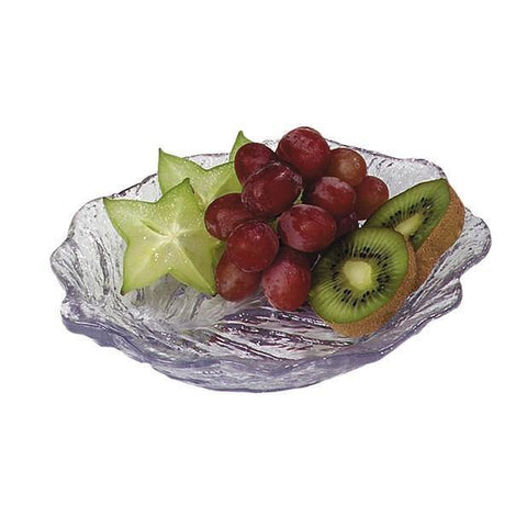 Carlisle 034507 Leaf Plate, 6", scalloped edge, Clear