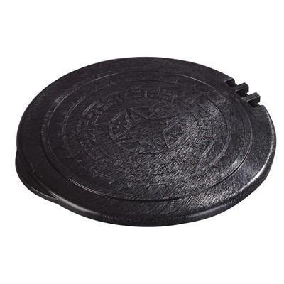 Carlisle 070003 Tortilla Server Lid Only, 7" dia., black, NSF
