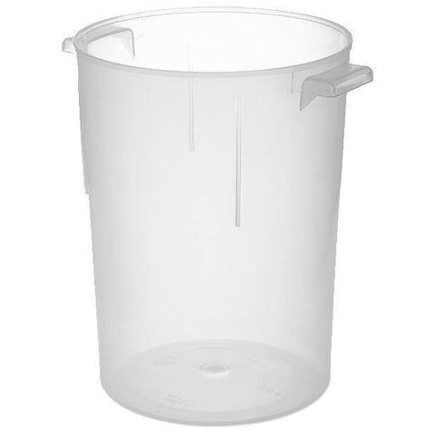 Carlisle 080530 8 Qt Round Bain Marie Container - Polypropylene, Translucent