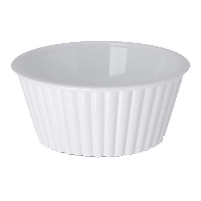 Carlisle 084502 Ramekin, fluted, white, NSF