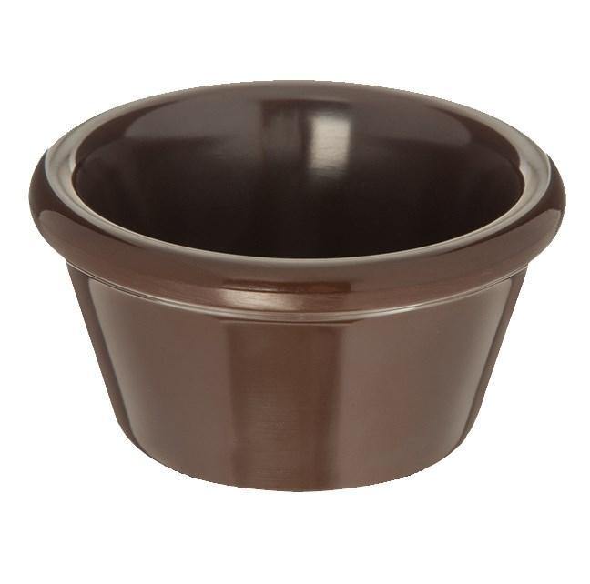 Carlisle 085269 Ramekin, 2 oz., smooth, chocolate, NSF