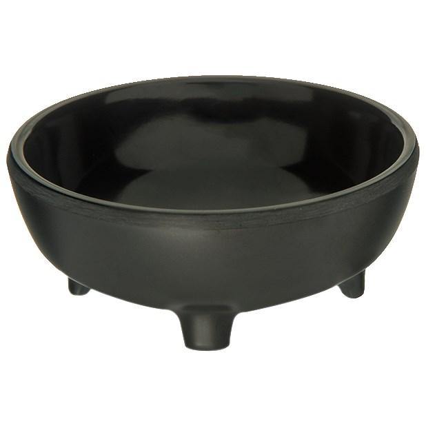 Carlisle 087303 Molcajete Salsa Dish, 3 oz., black, NSF