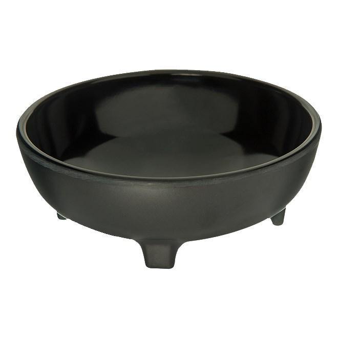 Carlisle 087803 Molcajete Salsa Dish, 8 oz., black, NSF