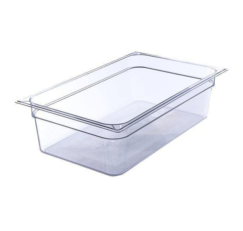 Carlisle 10202B07 Storplus Full Size Clear Food Pan - 6" Deep, Polycarbonate