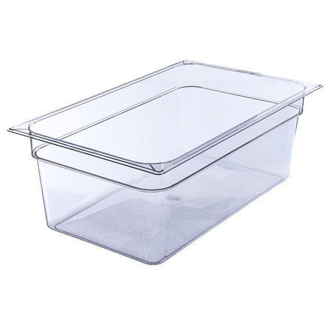 Carlisle 10203B07 Storplus Full Size Clear Food Pan - 8" Deep, Polycarbonate