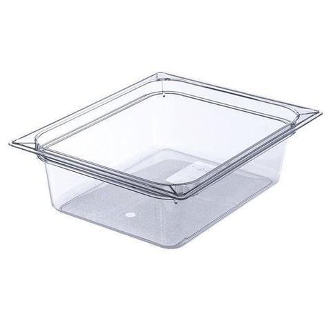 Carlisle 10221B07 Storplus 1/2 Size Clear Food Pan - 4" Deep, Polycarbonate