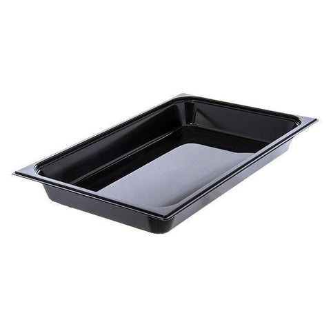 Carlisle 10400B03 Storplus Full Size Black High Heat Food Pan - 2-1/2" Deep