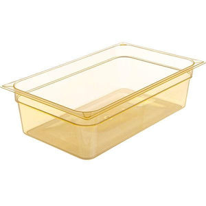 Carlisle 10402B13 Storplus Full Size Amber High Heat Food Pan - 6" Deep